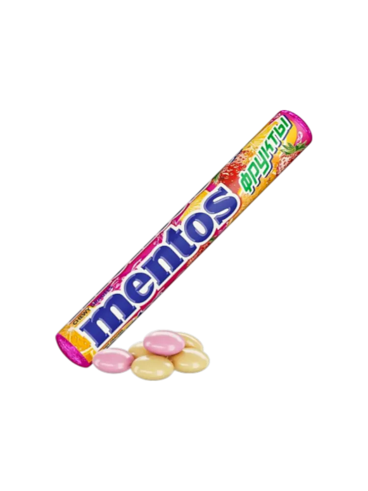 ЖЕВ КОНФЕТЫ MENTOS РАДУГА 37,5Г(48) - фото 1