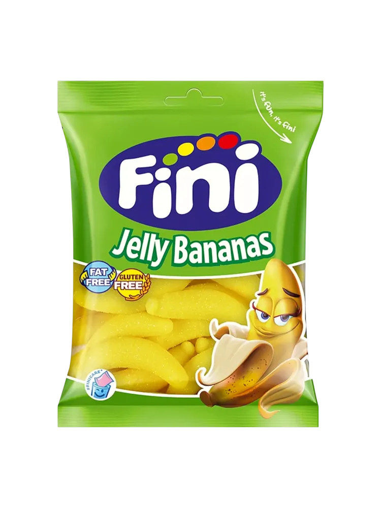 ЖЕВ МАРМЕЛАД FINI 100ГР JELLY BANANAS БАНАН/ДОЛЬКИ(12) - фото 1