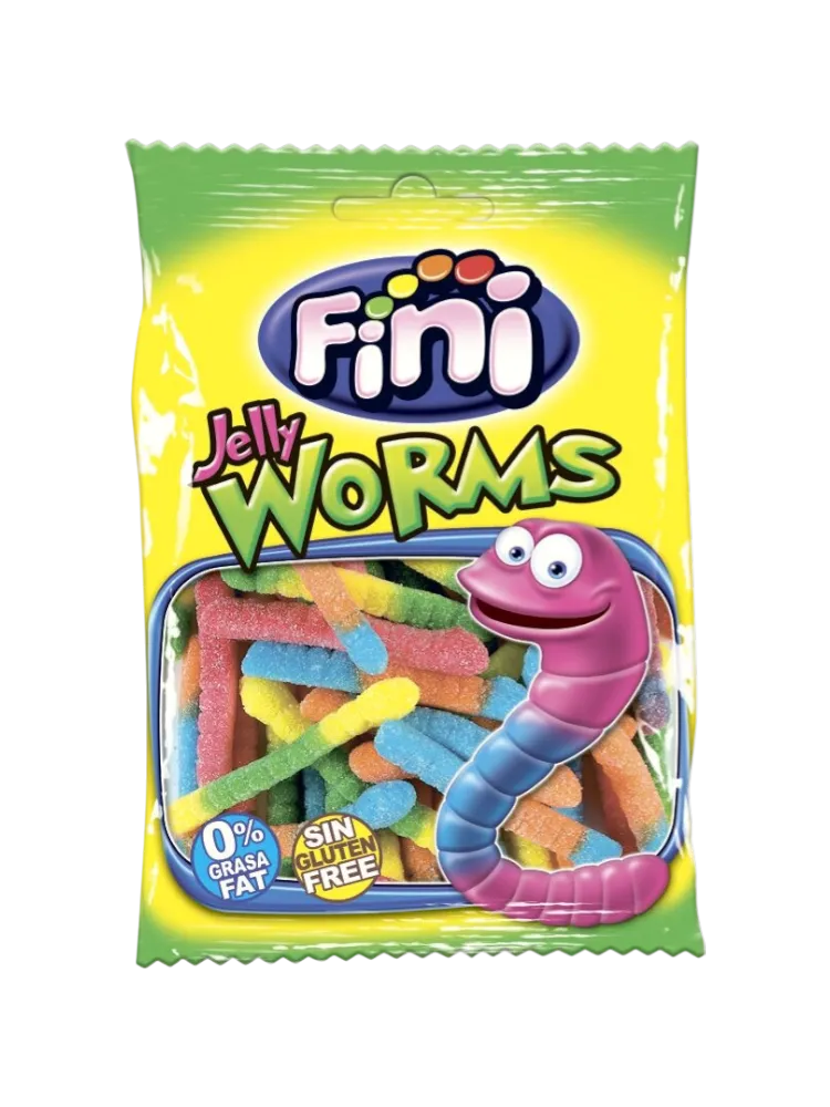 ЖЕВ МАРМЕЛАД FINI 100ГР JELLY WORMS SOUR ЧЕРВЯЧКИ КИСЛЫЕ(12)