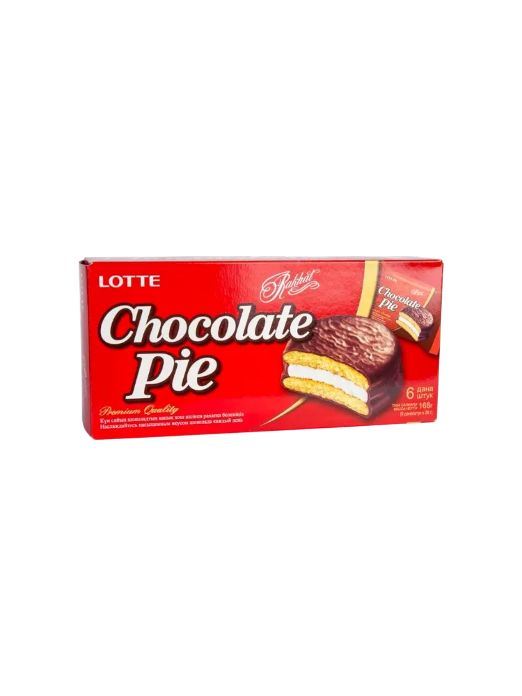 РАХАТ ПЕЧЕНЬЕ LOTTE CHOCOLATE PIE 168Г