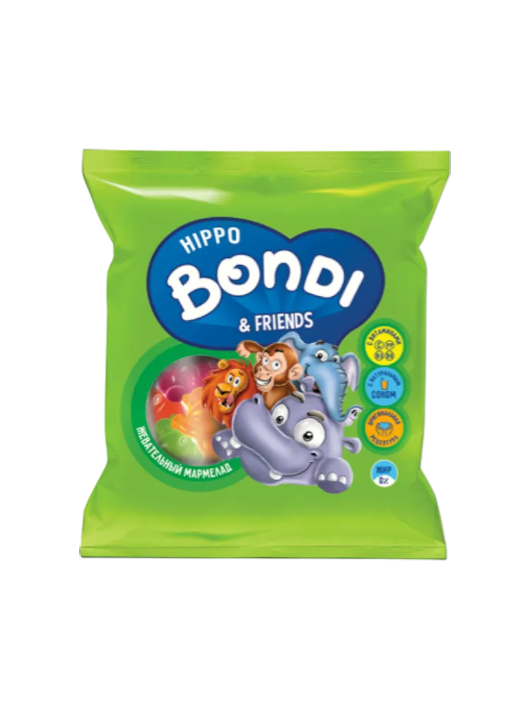 ЖЕВ МАРМЕЛАД HIPPO BONDI&FRIENDS 100/28