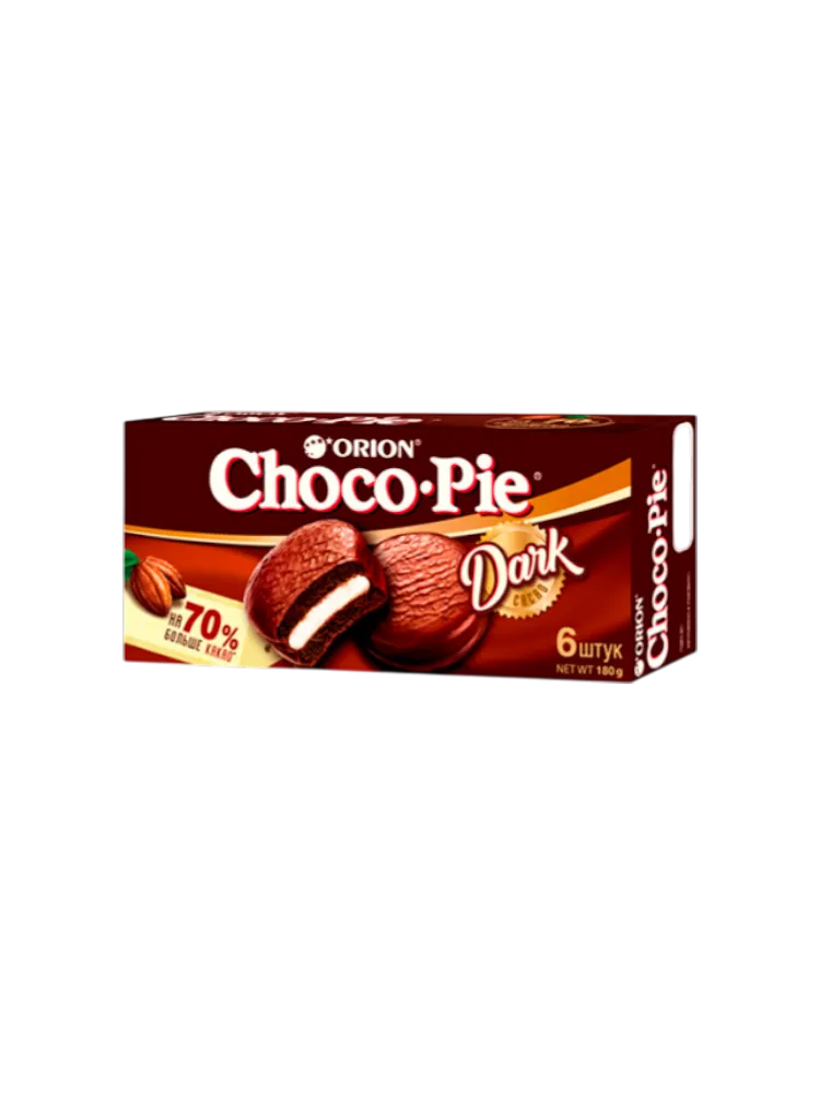 ПИРОЖЕНОЕ ORION CHOCO-PIE DARK 180Г