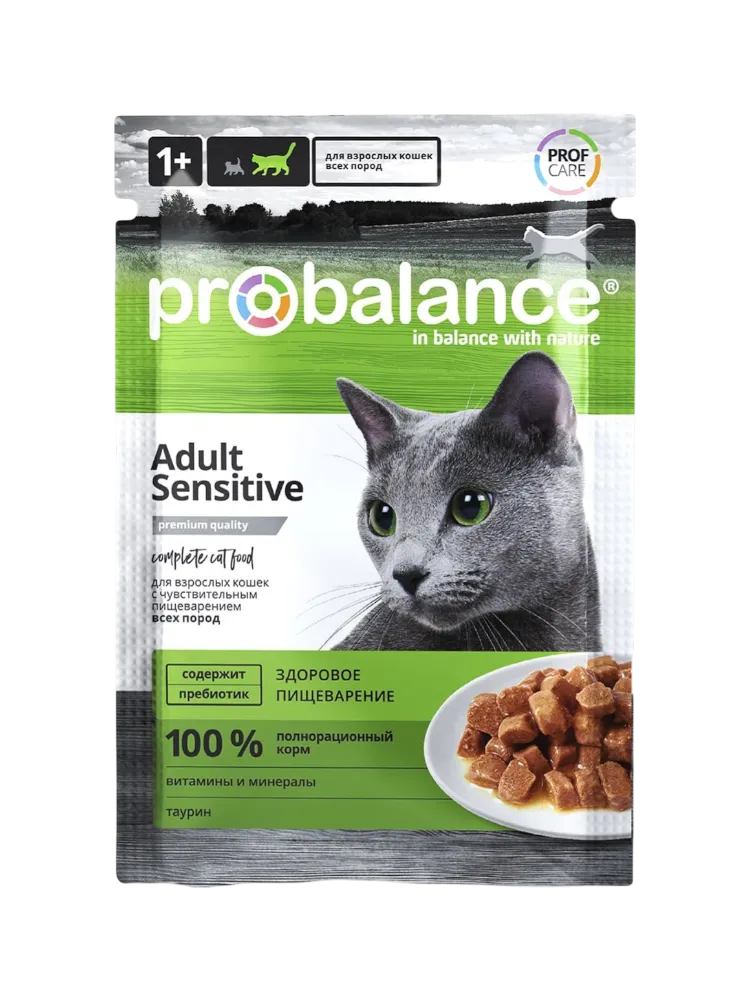 КОРМ Д/КОШЕК PROBALANCE ADULT SENSITIVЕ 85Г