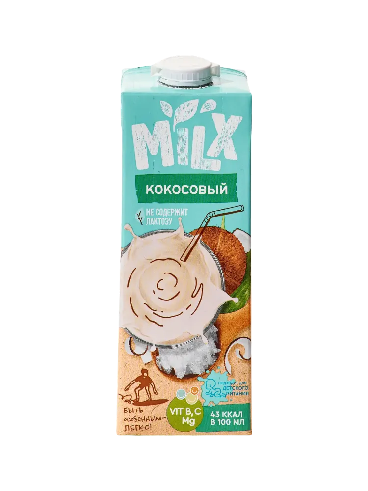 НАПИТОК MILX 1Л КОКОСОВЫЙ 3.2% Т/П