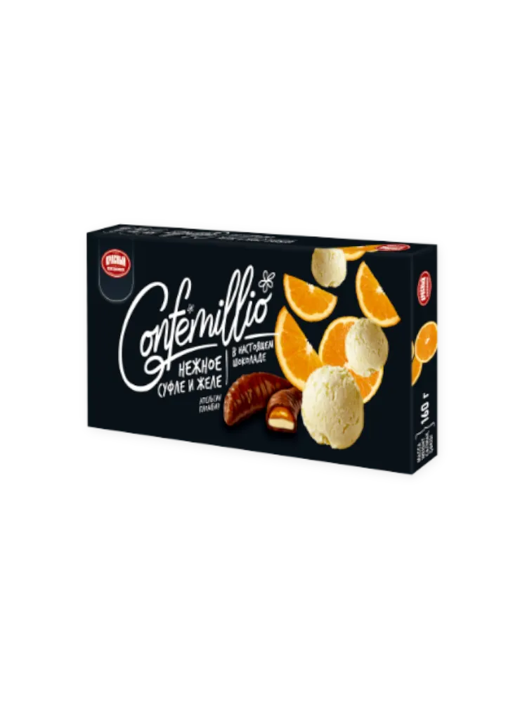 КОНФЕТЫ CONFEMILLIO СО ВКУСОМ АПЕЛЬСИНА И ПЛОМБИРА 160Г(12)