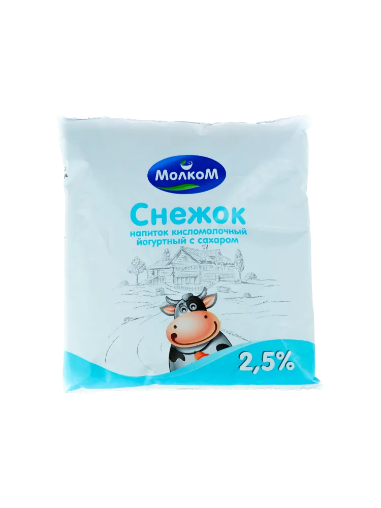 СНЕЖОК МОЛКОМ 0,45Л 2,5%(6) - фото 1