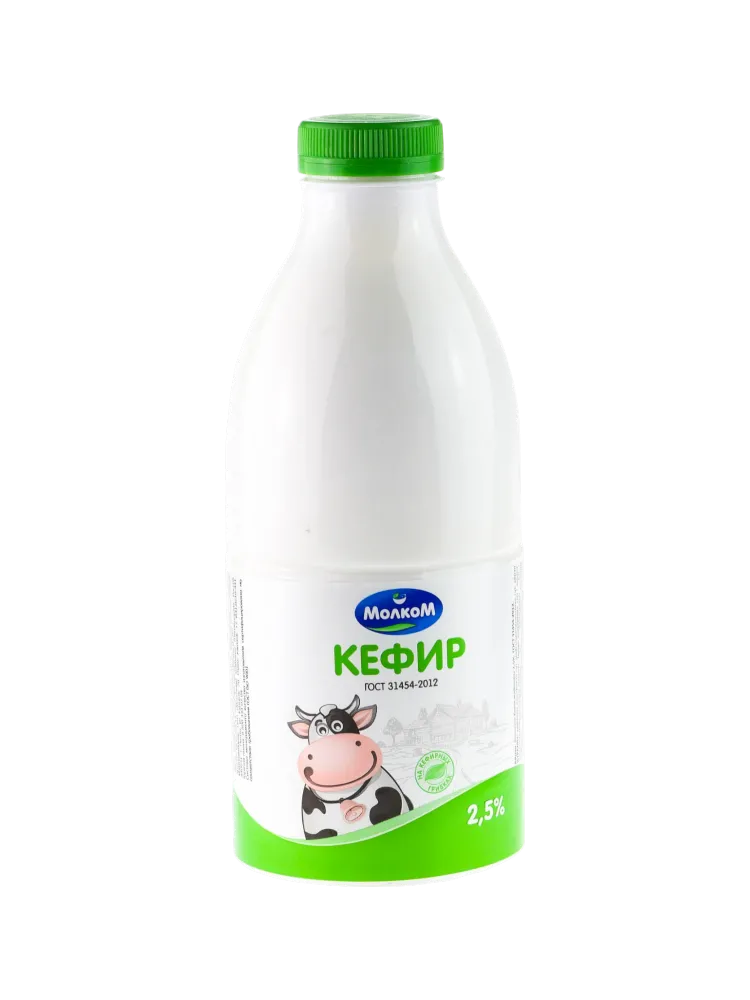 КЕФИР МОЛКОМ 0,9Л 2,5%(6)