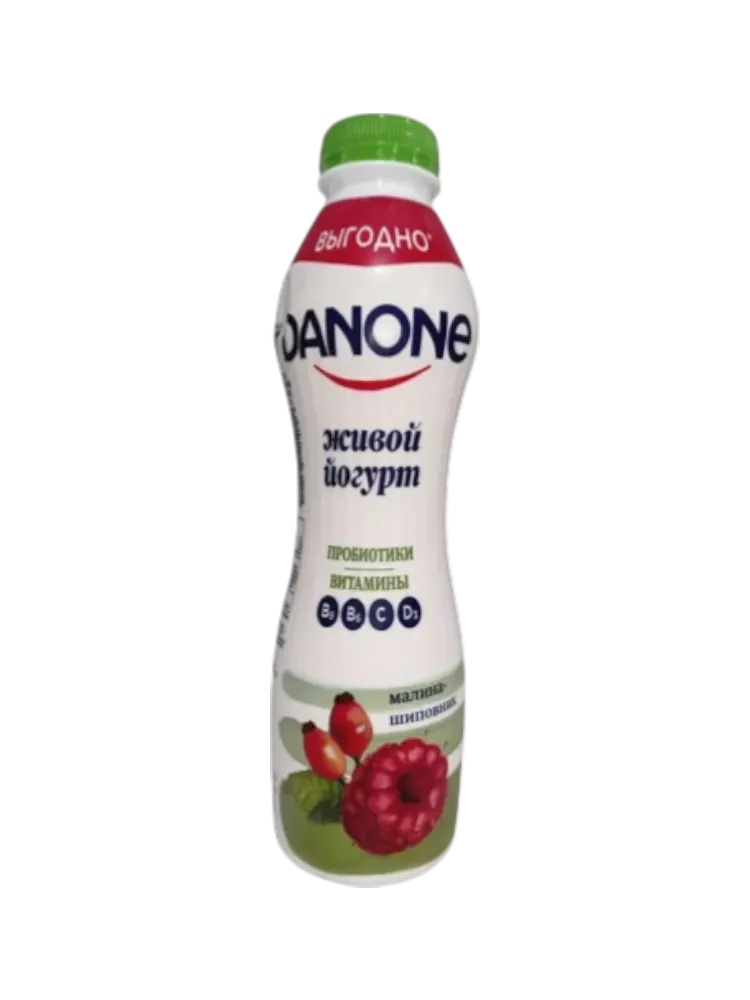 ЙОГУРТ ДАНОН МАЛИНА ШИПОВНИК 670Г