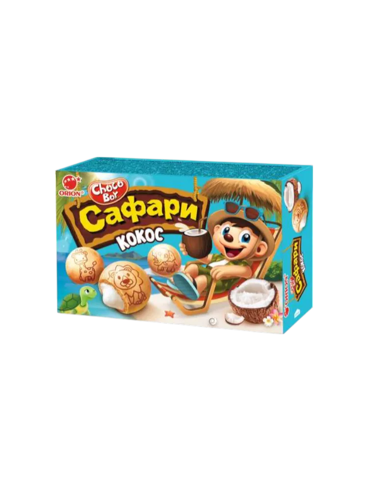 ПЕЧЕНЬЕ CHOCOBOY SAFARI 39Г КОКОСОВЫЙ