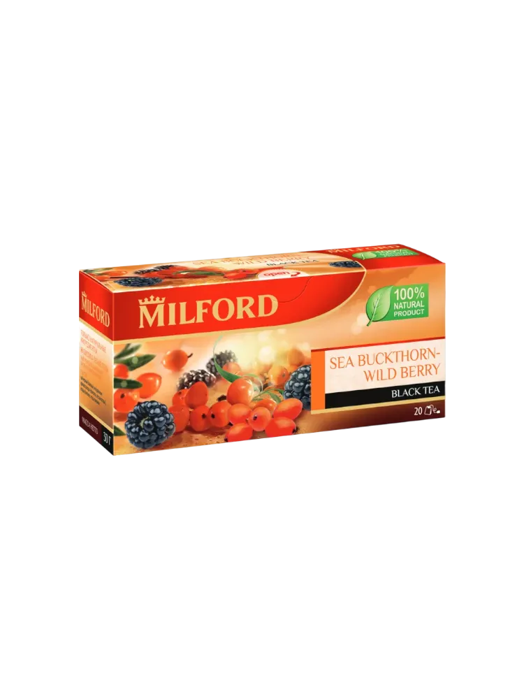ЧАЙ MILFORD 20ШТ ЧЕРНЫЙ ОБЛЕПИХА/ЛЕСНЫЕ ЯГОДЫ