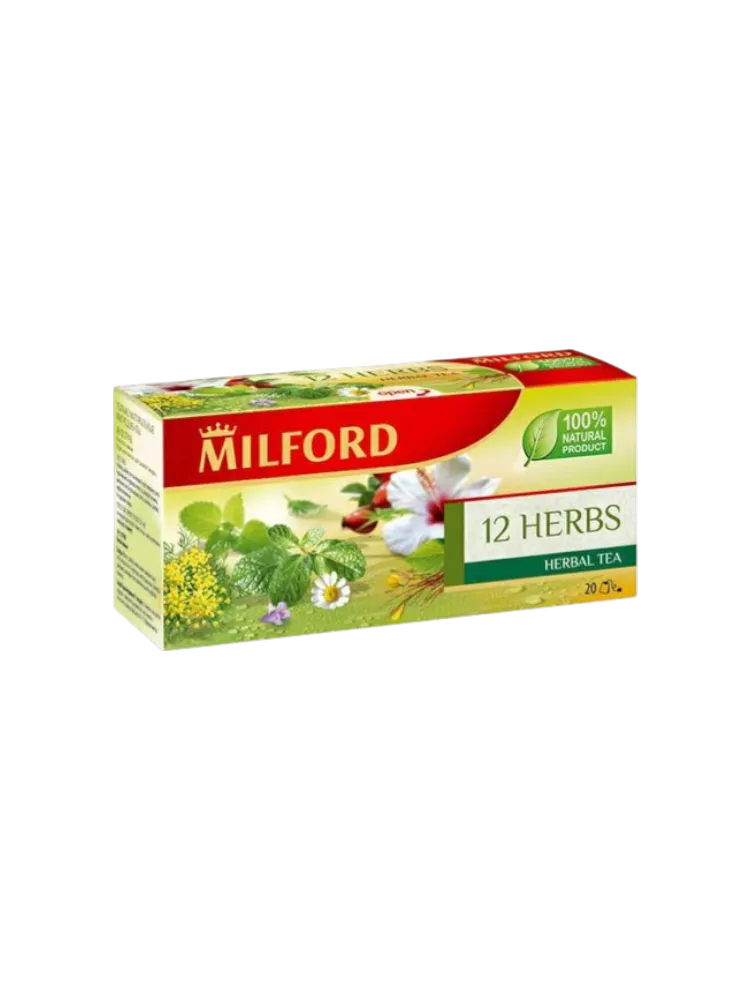 ЧАЙ MILFORD 20ШТ ТРАВЯНОЙ 12ТРАВ