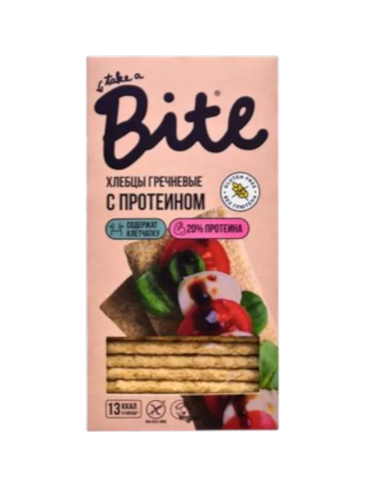 ХЛЕБЦЫ BITE 100Г ПРОТЕИНОВЫЕ ГРЕЧНЕВЫЕ