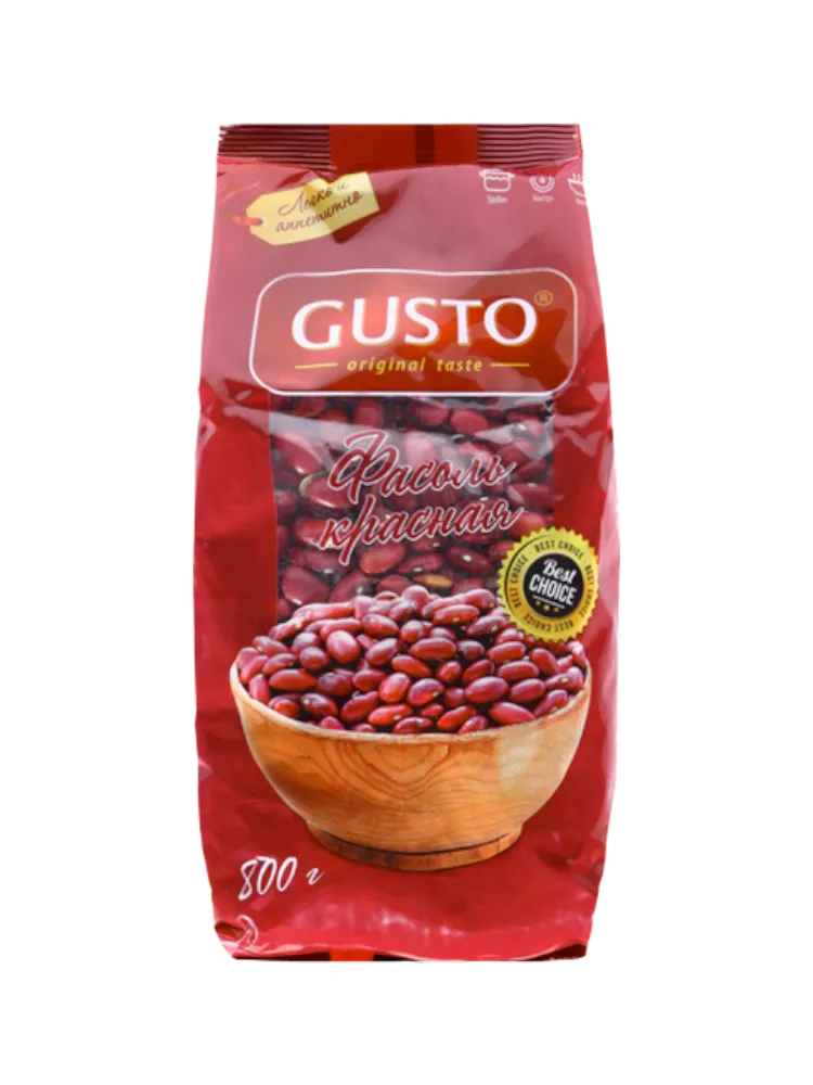 ФАСОЛЬ MR GUSTO 800Г КРАСНАЯ