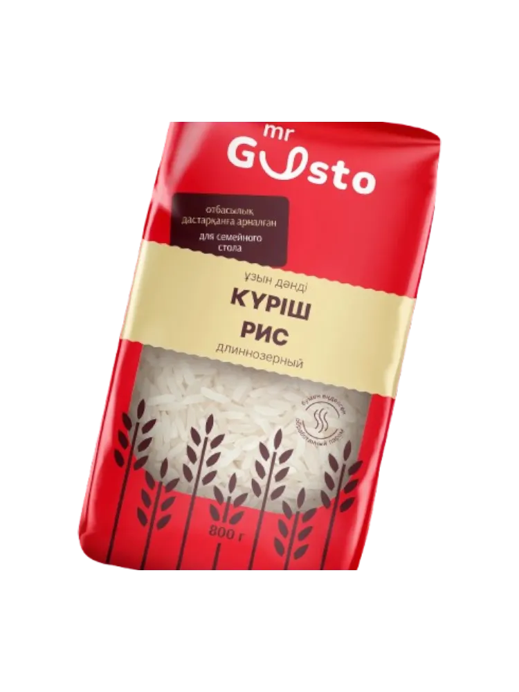 КРУПА MR GUSTO 800Г РИС ШЛИФОВАННЫЙ