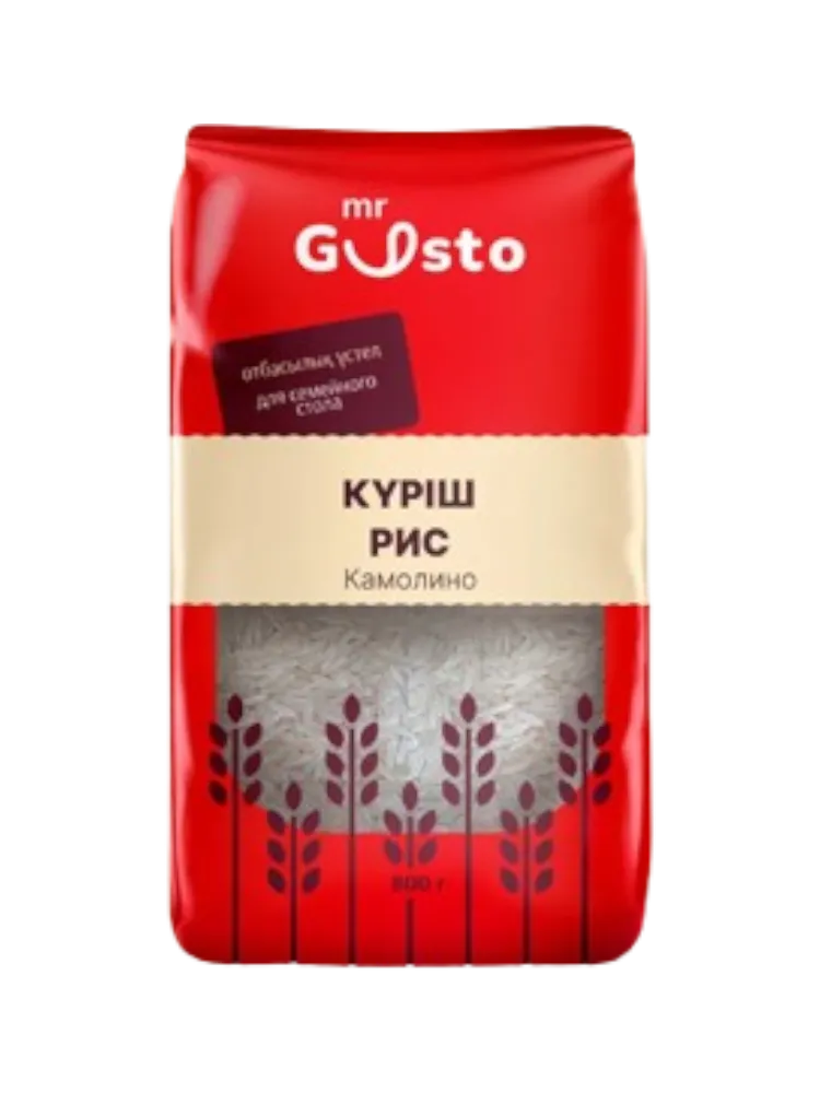КРУПА MR GUSTO 800Г РИС КАМОЛИНО