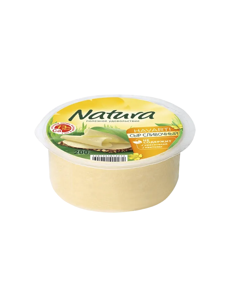 СЫР КРЕМ NATURA ПЛАВЛЕННЫЙ СЛИВОЧНЫЙ ВКУС 500Г