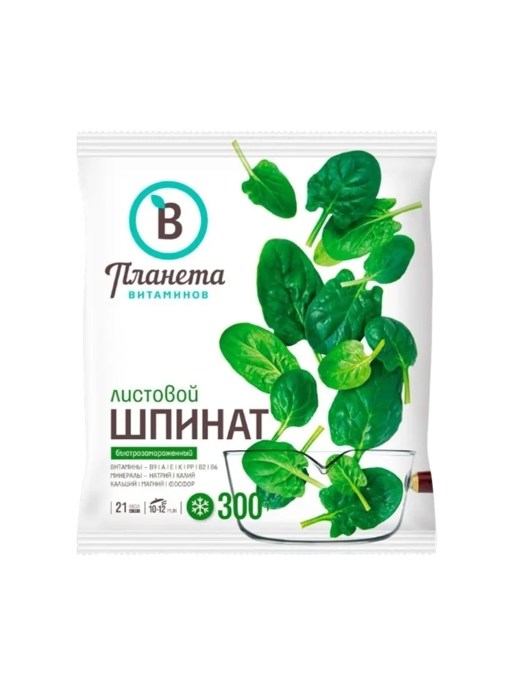 ШПИНАТ ПЛАНЕТА ВИТАМИНОВ 300Г
