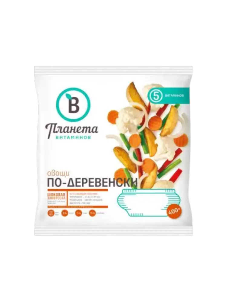 СМЕСЬ ПЛАНЕТА ВИТАМИНОВ ОВОЩИ ПО-ДЕРЕВЕНСКИ 400Г