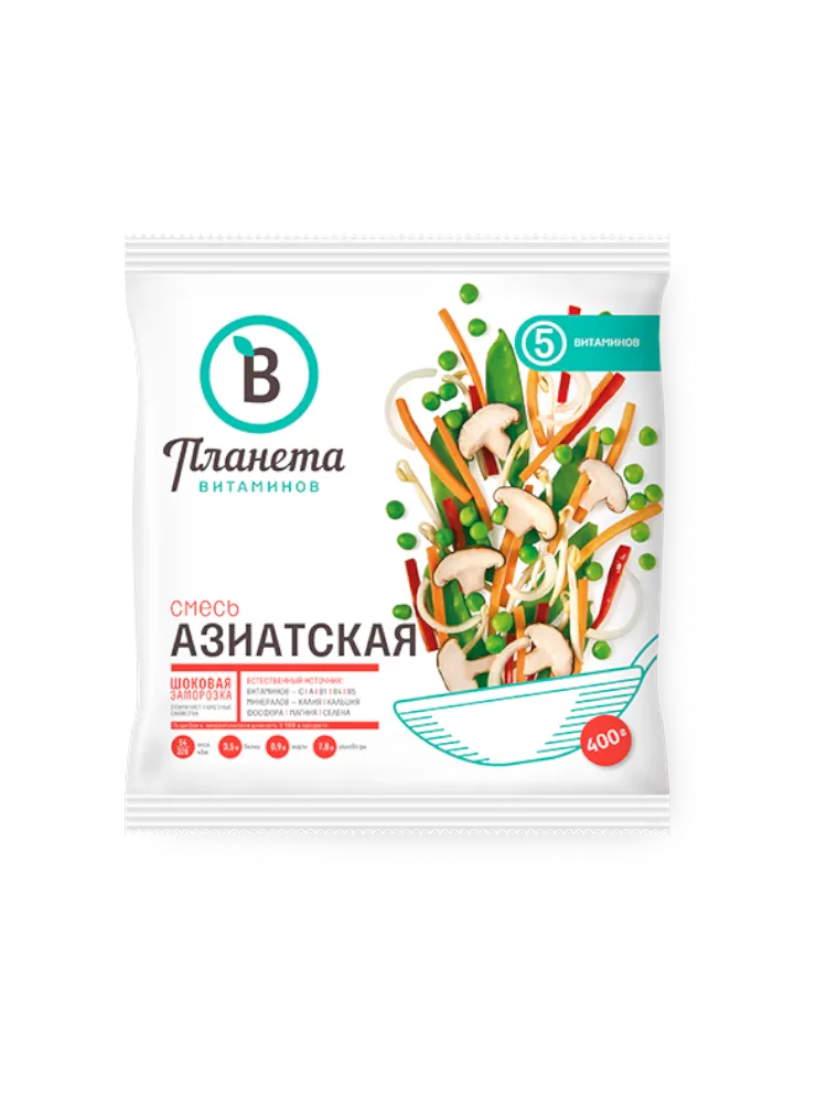 ПЛАНЕТА ВИТАМИНОВ 400Г СМЕСЬ АЗИАТСКАЯ