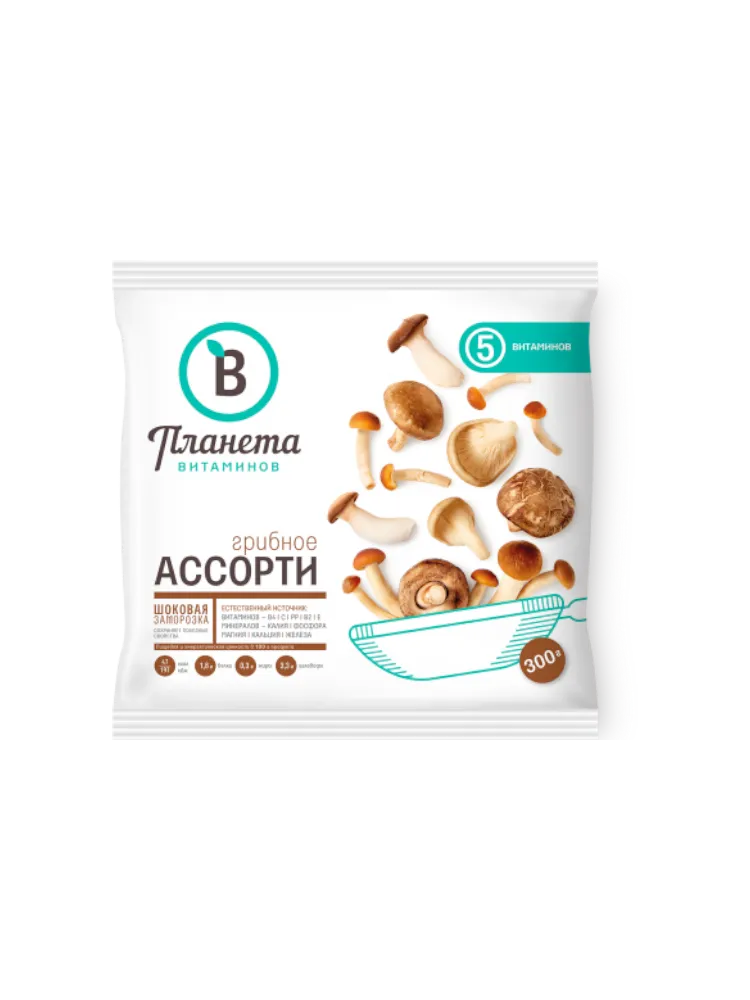 ПЛАНЕТА ВИТАМИНОВ 300Г ГРИБНОЕ АССОРТИ