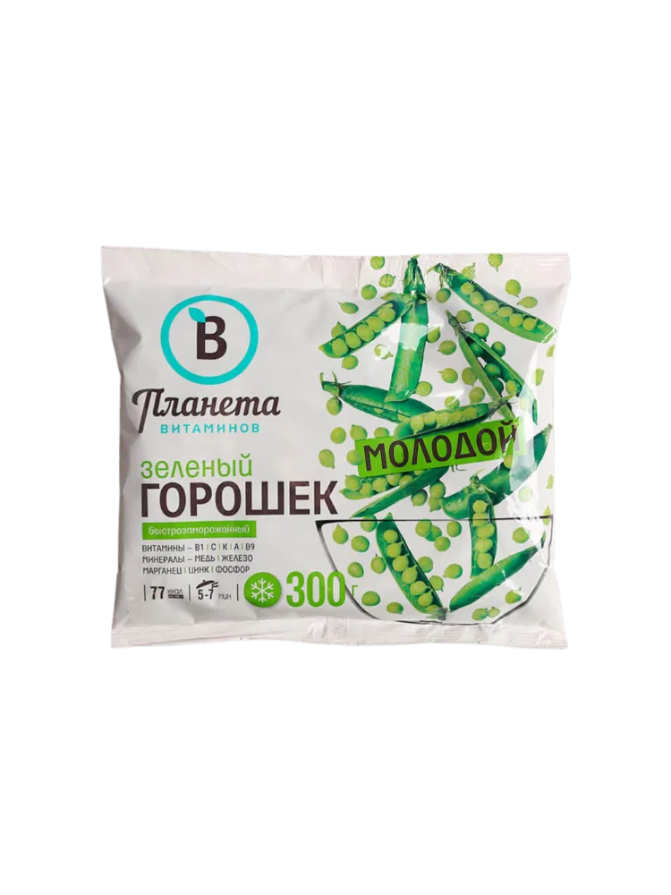 ЗЕЛЕНЫЙ ГОРОШЕК ПЛАНЕТА ВИТАМИНОВ 300Г