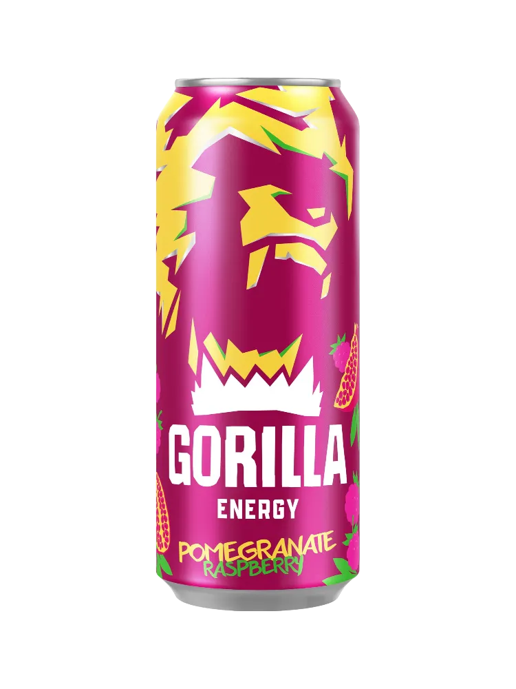 НАПИТОК ЭНЕРГЕТ GORILLA POMEGRANATE RASPBERRY 0,45Л Ж/Б