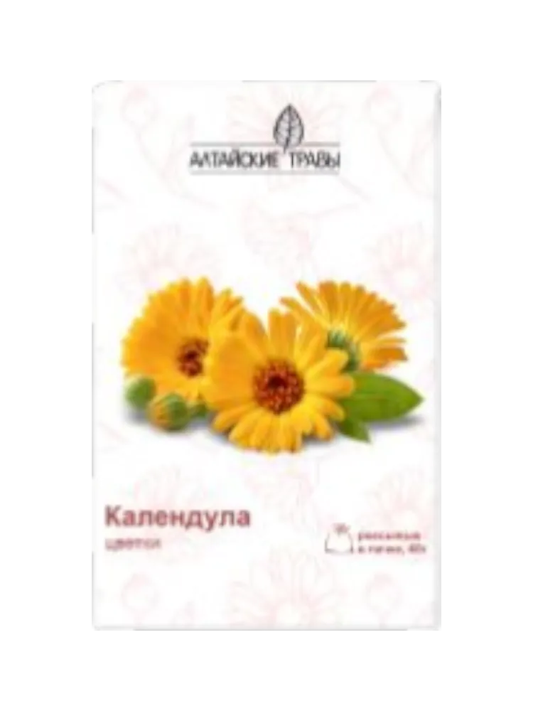 Календула цветки  ф/чай 40,0 Алтайские травы 