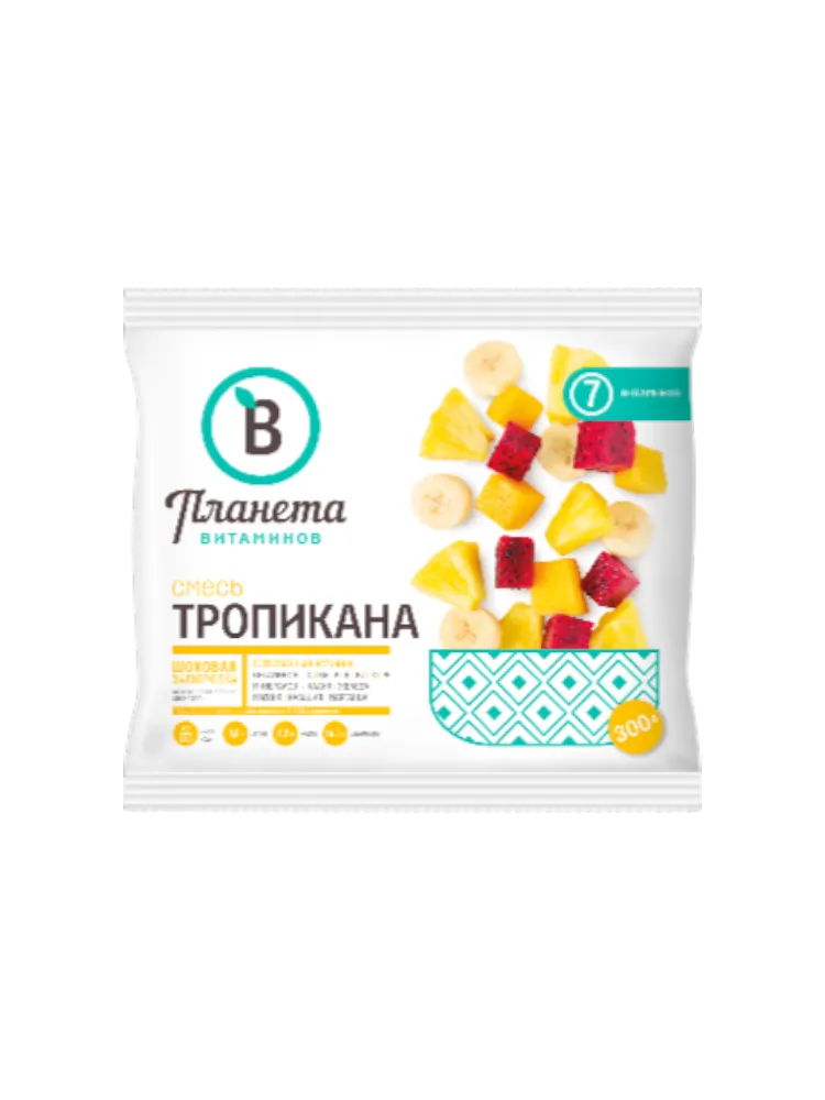 СМЕСЬ ПЛАНЕТА ВИТАМИНОВ ИЗ ФРУКТОВ ТРОПИКАНА 300Г