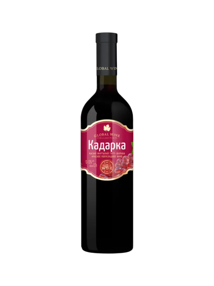 ВИНО GLOBAL WINE КАДАРКА КР П/СЛ 0,75Л 12% - фото 1