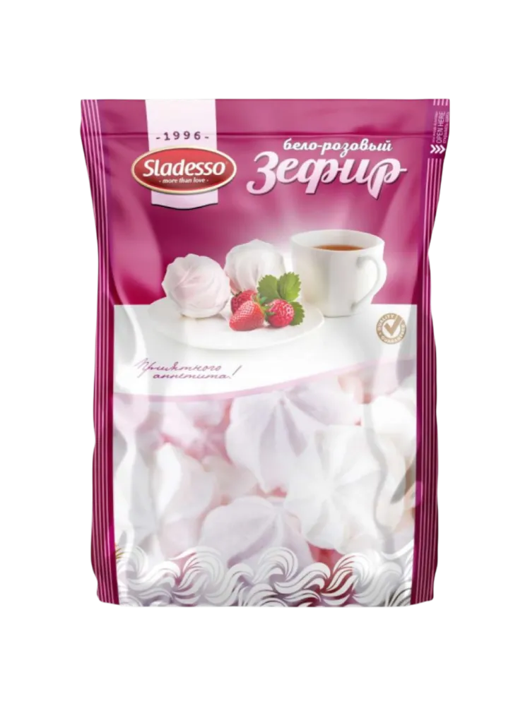 ЗЕФИР ВЕС SLADESSO БЕЛО/РОЗОВЫЙ