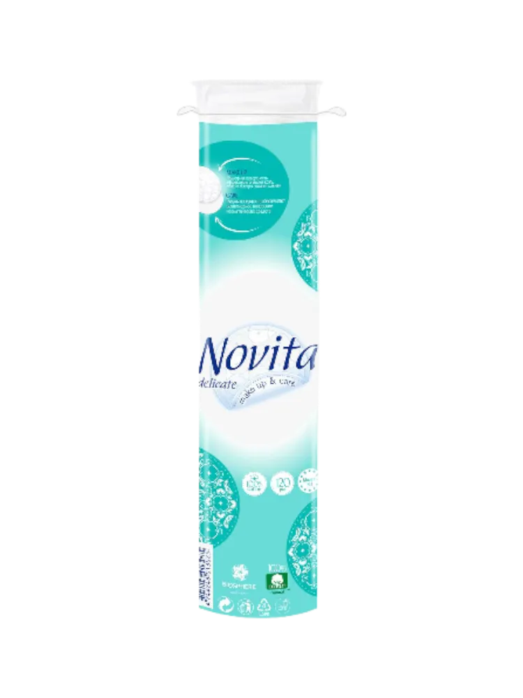 ВАТНЫЕ ДИСКИ NOVITA DELICATE 120ШТ