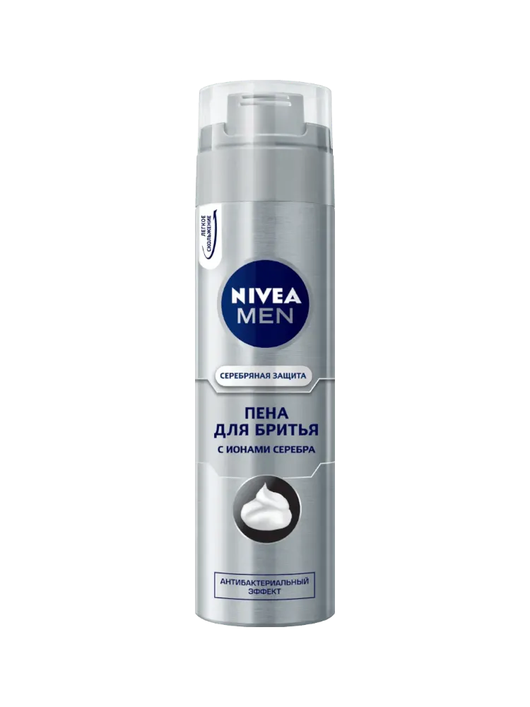 ПЕНА Д/Б NIVEA 200МЛ СЕРЕБРЯННАЯ ЗАЩИТА