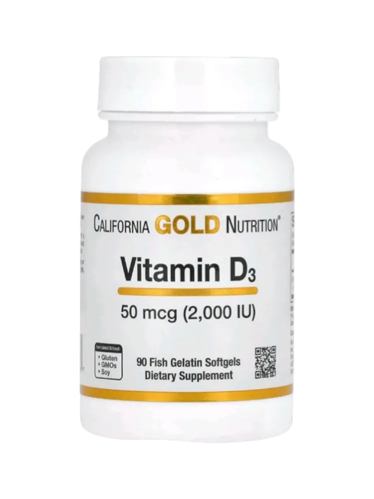 CALIFORNIA GOLD NUTRITION® Витамин D₃ 50 мкг (2000 МЕ)