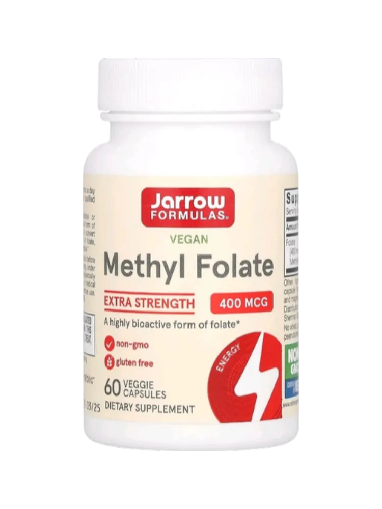 Methyl Folate Energy Фолиевая кислота повышенной эффективности, 400 мкг, 60 растительных капсул