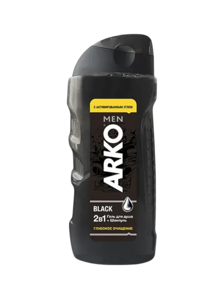 ГЕЛЬ Д/ДУША+ШАМПУНЬ ARKO MEN 2В1 BLACK 260МЛ