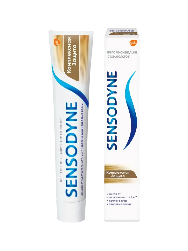 ЗУБ ПАСТА SENSODYNE 75МЛ 8В1 КОМПЛЕКСНАЯ ЗАЩИТА ПЛЮС - фото 1