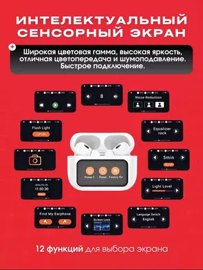 Беспроводные наушники с экраном HOCO EW72 белые - фото 10
