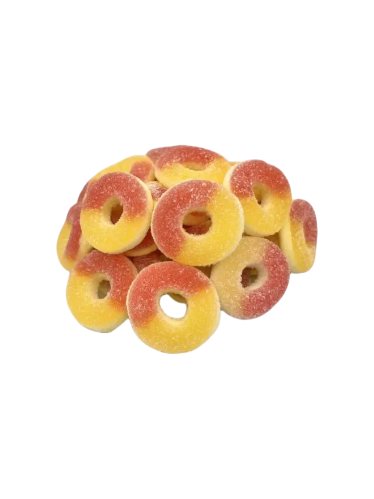 ЖЕВАТЕЛЬНЫЙ МАРМЕЛАД KRUT FRUT КОЛЕЧКИ СО ВКУСОМ ПЕРСИКА ВЕС