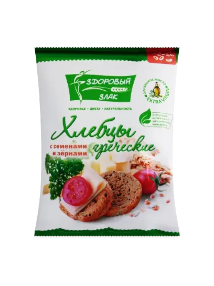 ХЛЕБЦЫ ТРАПЕЗА 100Г ГРЕЧЕСКИЕ СЕМЕНА/ЗЕРНО