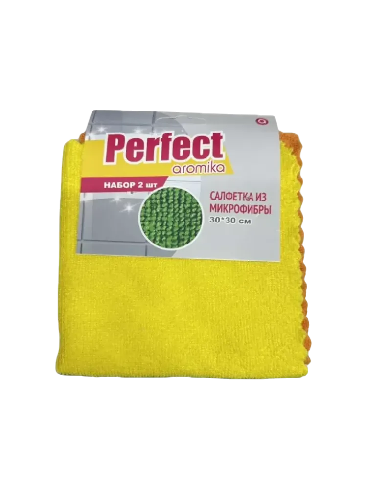 САЛФЕТКА ИЗ МИКРОФИБРЫ PERFECT УНИВЕРСАЛЬНАЯ 2ШТ
