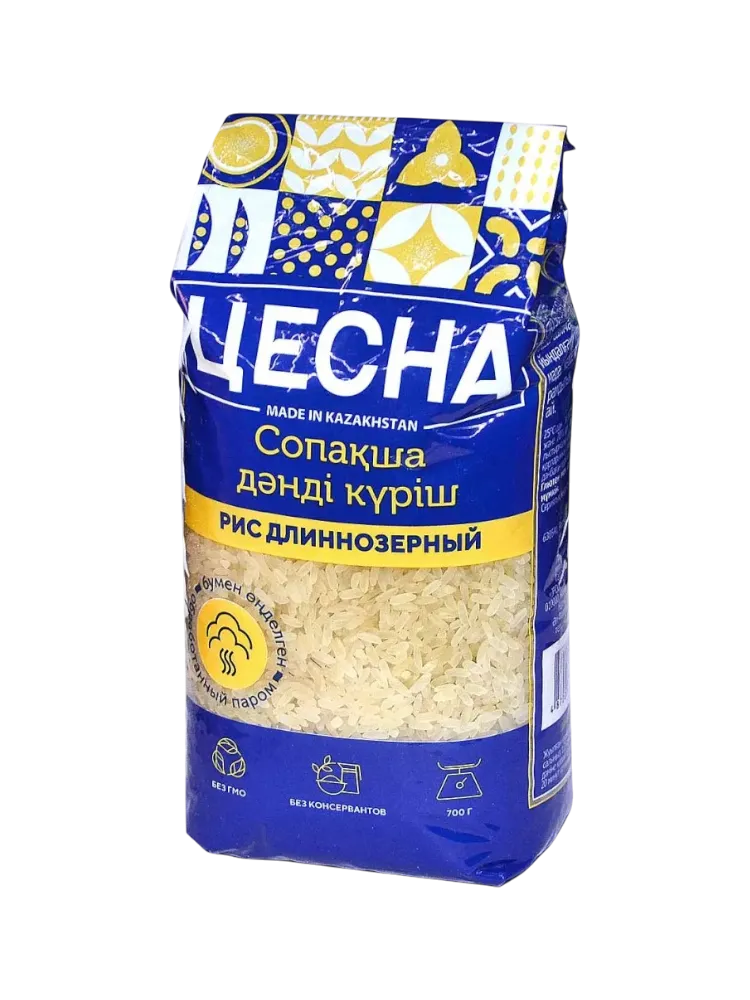 РИС ЦЕСНА 700Г ДЛИННОЗЕРНЫЙ ОБРАБОТАННЫЙ ПАРОМ