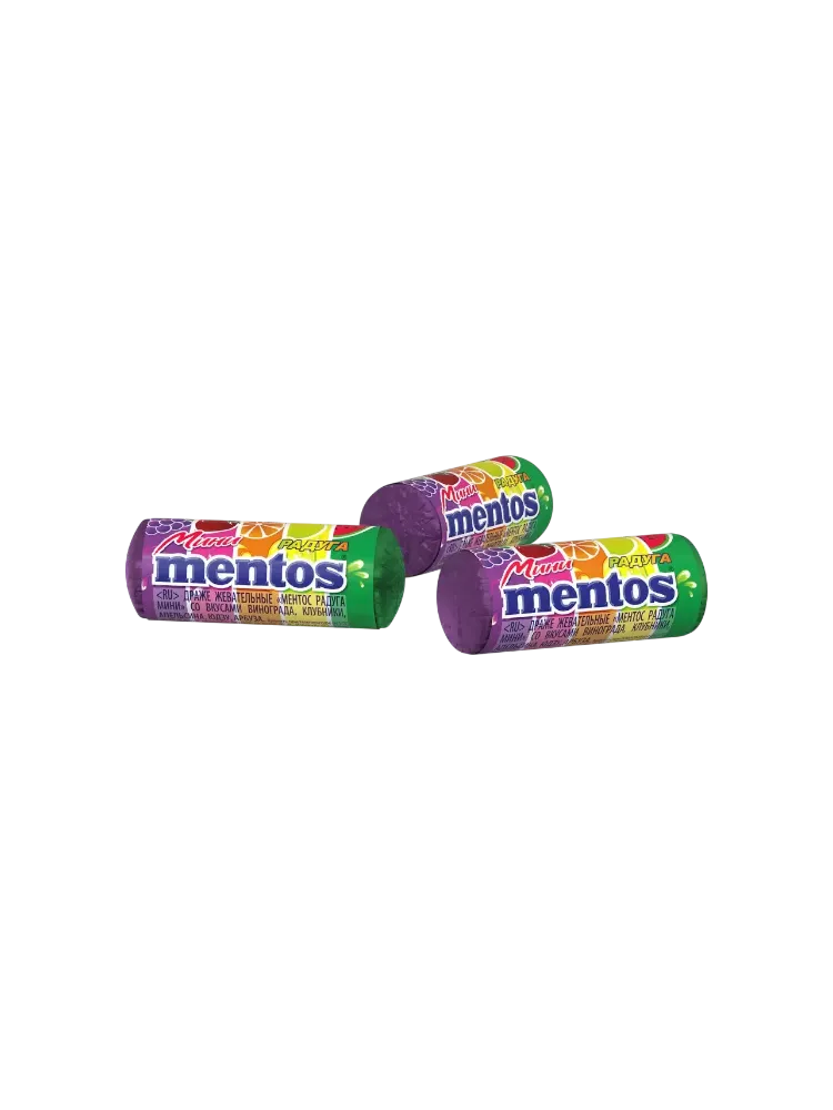 ДРАЖЕ ЖЕВАТЕЛЬНЫЕ MENTOS РАДУГА МИНИ ВЕС