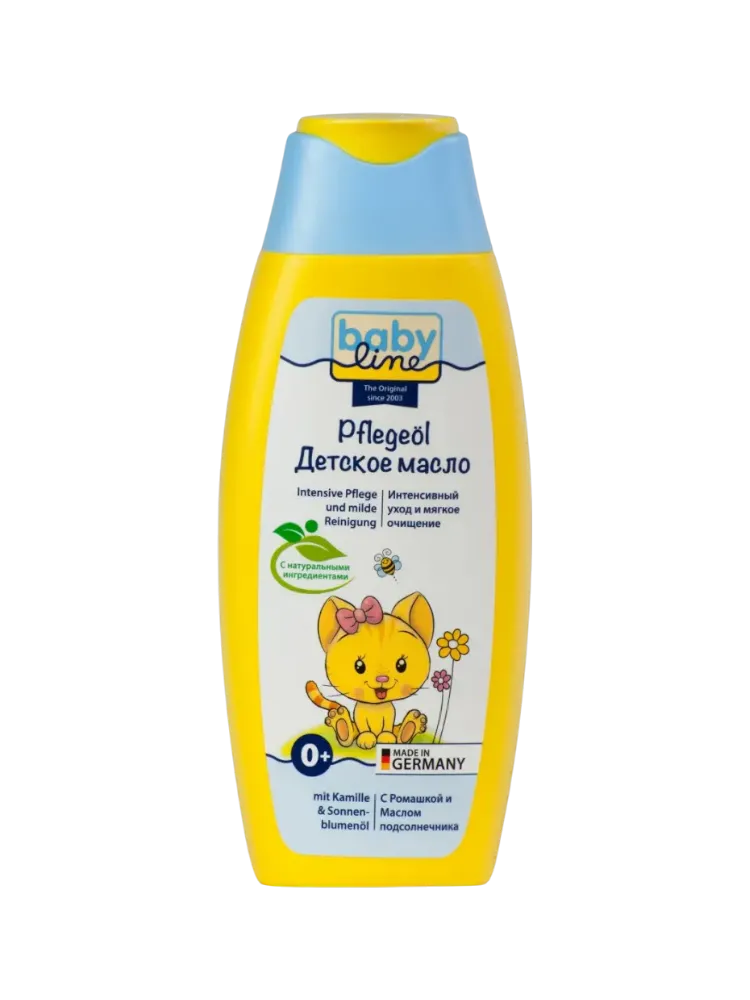 Baby Line Детское масло для ухода и массажа с ромашкой и подсолнечником