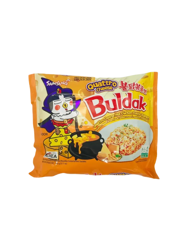 ЛАПША HOT CHICKEN RAMEN QUATRO CHEESE 145Г
