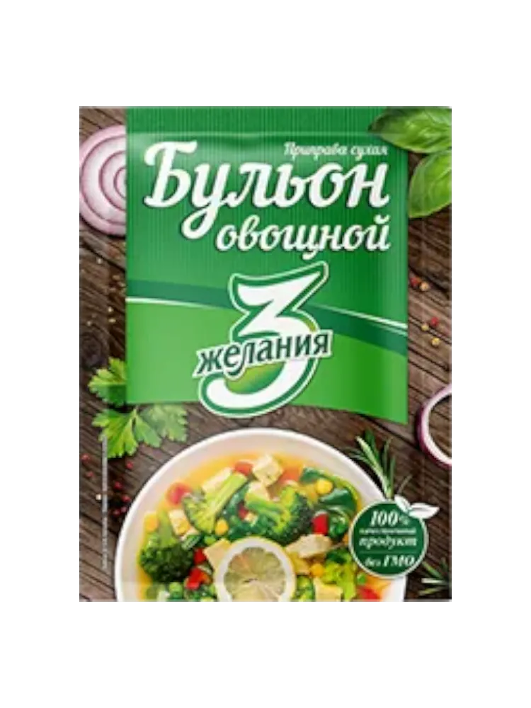 ПРИПРАВА 3 ЖЕЛАНИЯ 60Г БУЛЬОН ОВОЩНОЙ