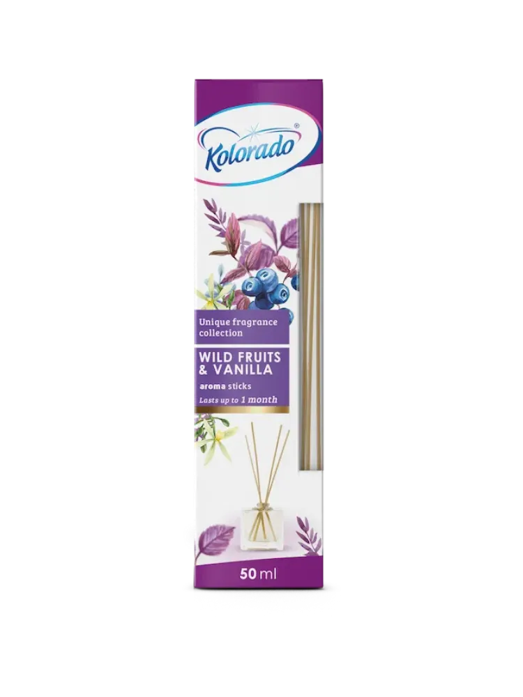 АРОМАДИФФУЗОР KOLORADO 50МЛ AROMA STICKS WILD FRUITS VANILLA