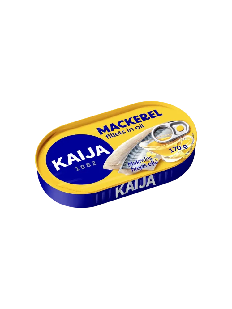 КОНСЕРВЫ ФИЛЕ СКУМБРИИ В МАСЛЕ 170Г KAIJA ХАНЗА КЛЮЧ - фото 1