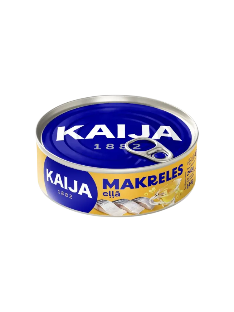 КОНСЕРВЫ СКУМБРИЯ В МАСЛЕ 240Г KAIJA - фото 1