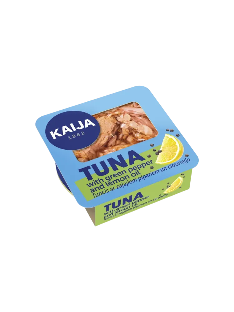 КОНСЕРВЫ KAIJA 160Г ТУНЕЦ ФИЛЕ С ЛИМОНОМ И ПЕРЦЕМ - фото 1