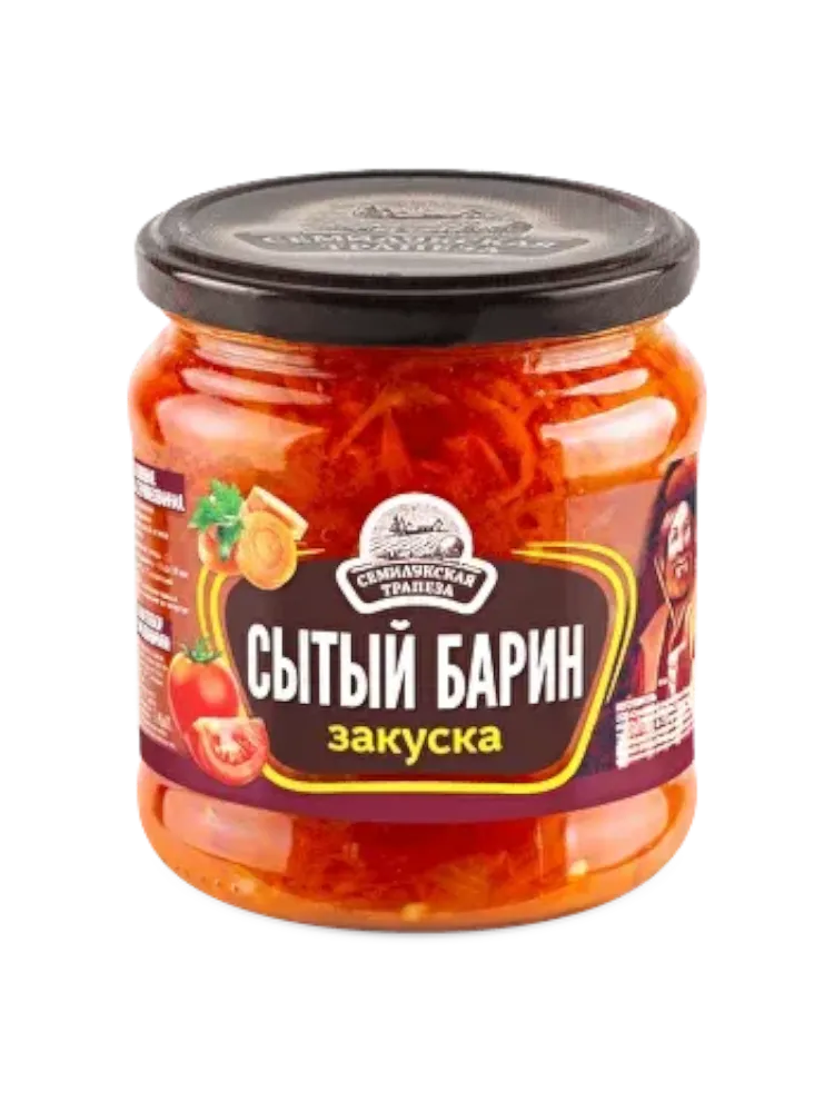 ЗАКУСКА СЕМИЛУКСКАЯ СЫТЫЙ БАРИН 460Г СТ/Б 